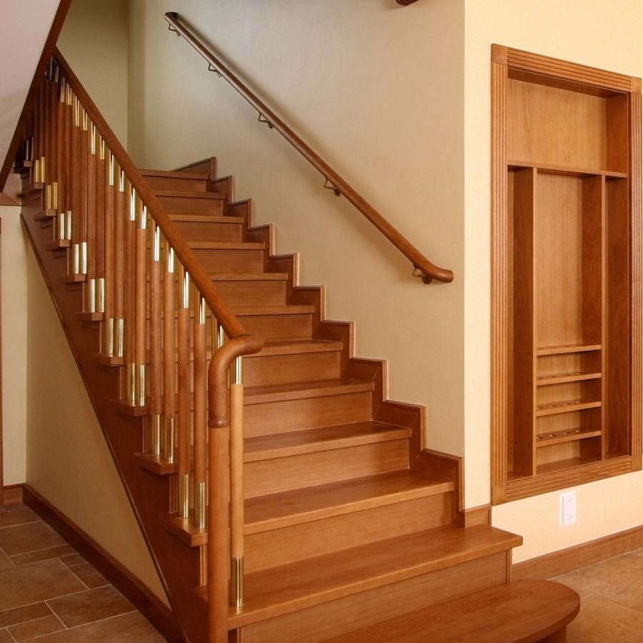 Beautiful wooden staircase